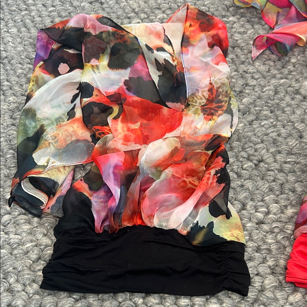 Non Signe Multi-Color Bamboo Printed Head-wrap Duo - Picture 7 of 7